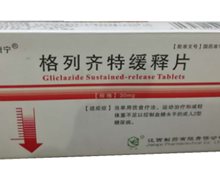 正唐宁 格列齐特缓释片